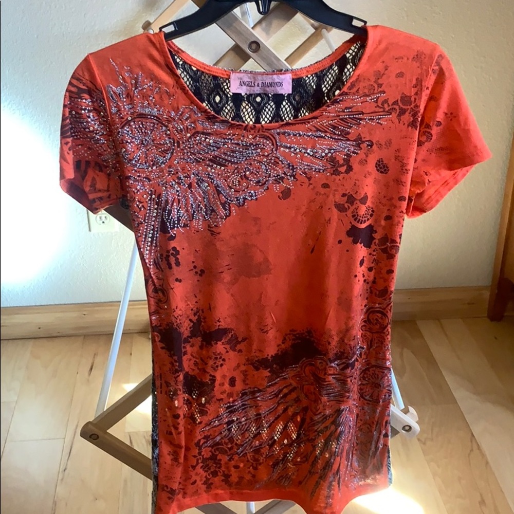 Orange shirt